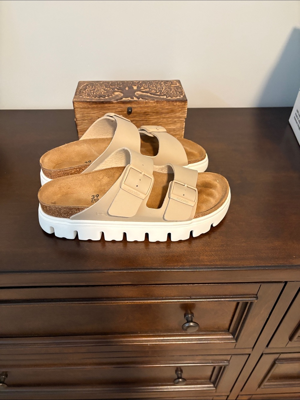 Papillio by Birkenstock Women's Arizona Chunky Birko-Flor Platform Sandals